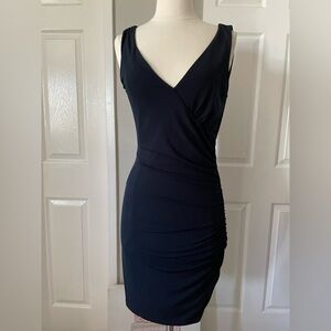 Velvet by Graham & Spencer Navy Midi Dress Size M